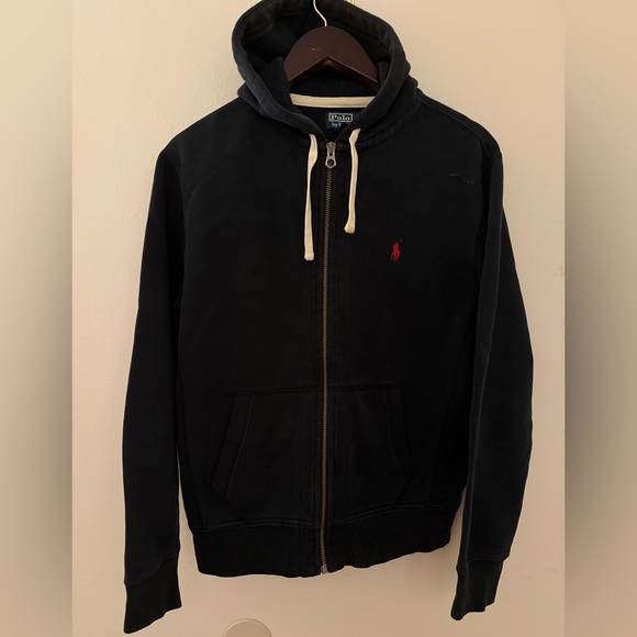 Polo Ralph Lauren Black Fleece Full-Zip Hoodie